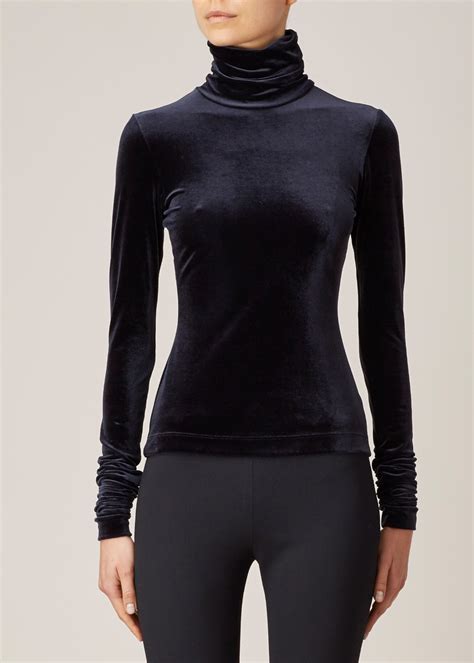 women's velvet sweater turtleneck